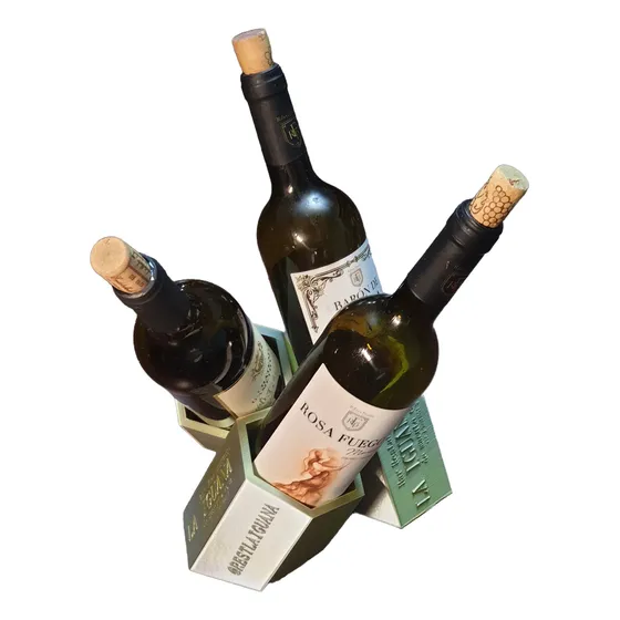 Porta Botellas De Vino Para Adorno Utilidad O Centro De Mesa