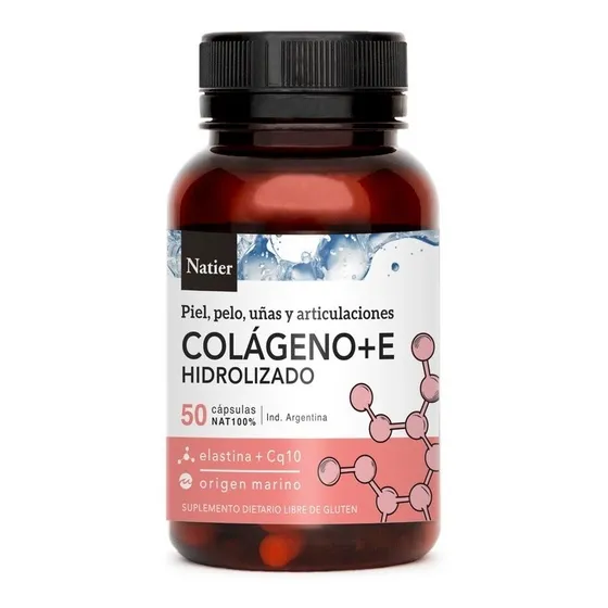 Colageno + E X 50 Capsulas Natier Piel Uñas Articulaciones
