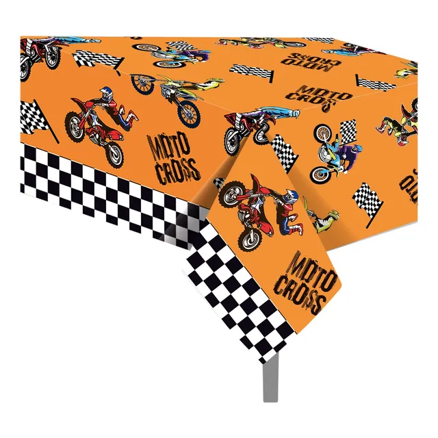 2 Mantel Fiesta Cumpleaño Motocicleta Desechable Plastico 54