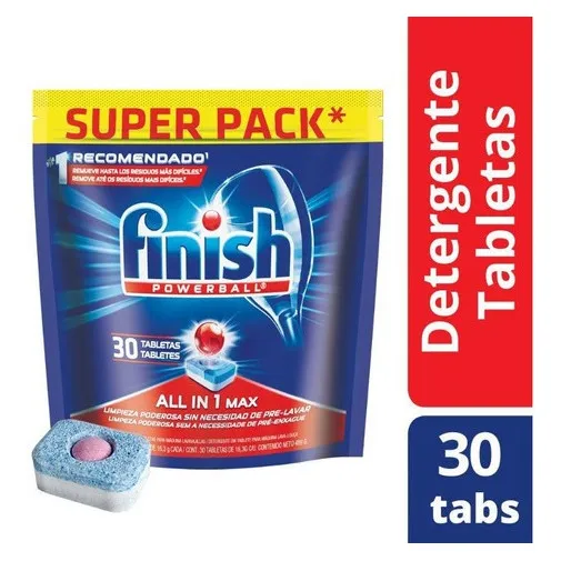 Detergente En Tabletas Para Lavavajillas 30un. Finish