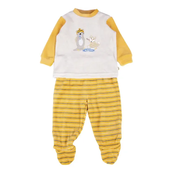 Conjunto Bebe Amarillo Pillin ( Pvb318-25mos ) Talla 3 Meses