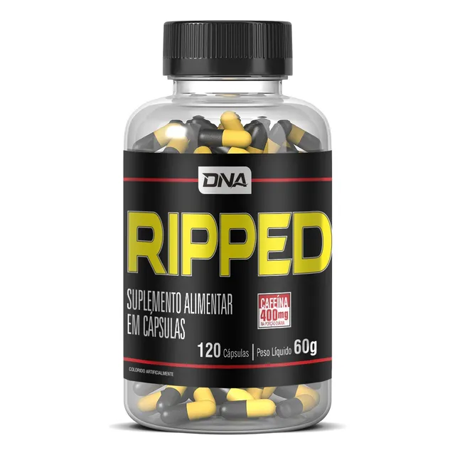 Ripped Termogenico 400mg Cafeina - Dna 120 Caps