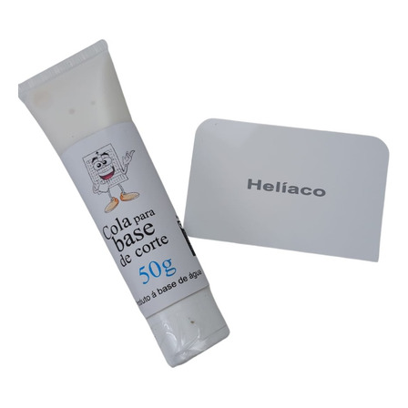 Cola Helíaco Base De Corte 50g + Espátula Aplicação Cola Helíaco Base De Corte 50g + Espátula Aplicação