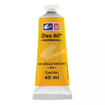 Oleo Atl T-14 Tubo De 40 Ml Color A Escoger Pintura Color 204 Amarillo Oscuro