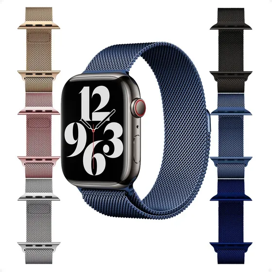 Malla Reloj Apple Watch Metálica Milanese Magnética Otec