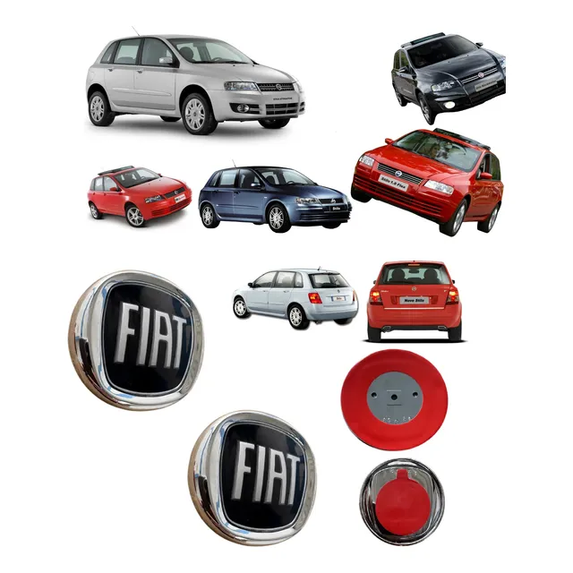Kit Emblemas Fiat Stilo Todos Dianteiro E Traseiro Cores