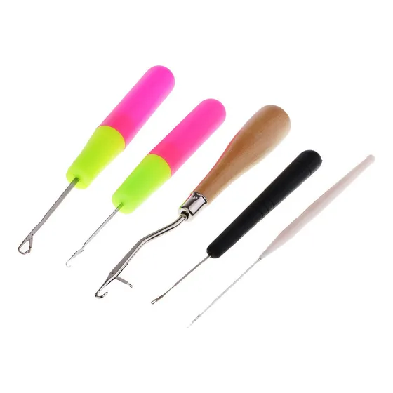 Para  . 5pcs Gancho Para Tejer Cabello De Rastas, Crochet