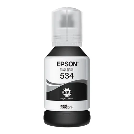 Garrafa De Tinta Original Epson Ecotank 534 T534120 Preto Pa