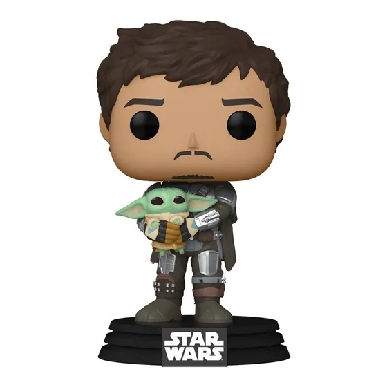 Funko Pop Mandalorian Unmasked W/ Baby Yoda # 461 Star Wars