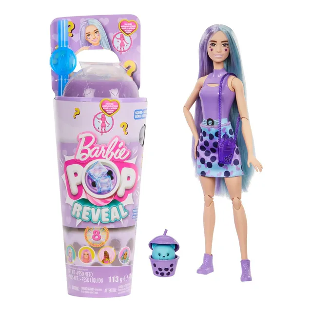 Barbie Pop Reveal, Serie Bubble Tarro De Leche