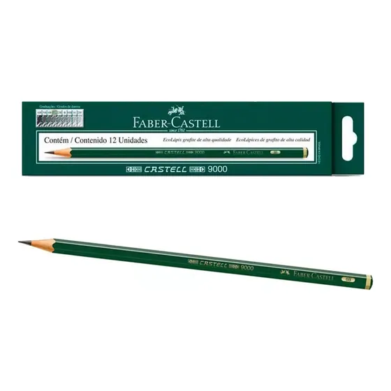 Lápis Faber Castell 9000 6b Caixa Com 12 Unidades