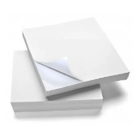 Papel Off Set Adesivo Fosco 180g - A6 10,5x14,8 Cm - 400 Fls Cor Branco
