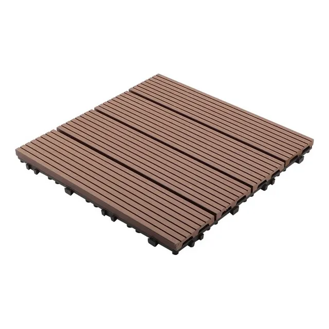 Piso Jardin Deck Wpc Modular 30x30cm Fácil Instalación 1m2