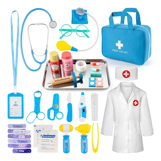 Kit Juguete Medico Para Niños Con Estetoscopio