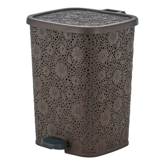Cubo Basura Plastico Compacto Para Interior Exterior Pedal 6