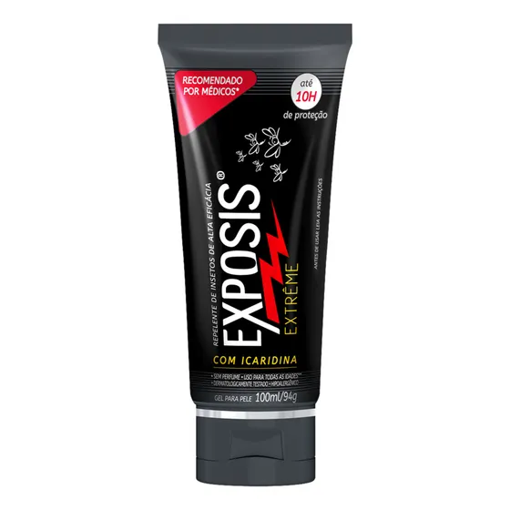 Repelente Exposis Extreme Repelente Icaridina Proteção por Até 10h Gel 100ml