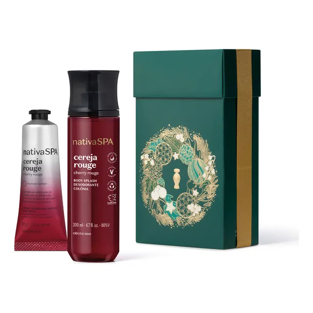 O Boticário Kit Presente Nativa Spa Cereja Rouge (2 Itens)
