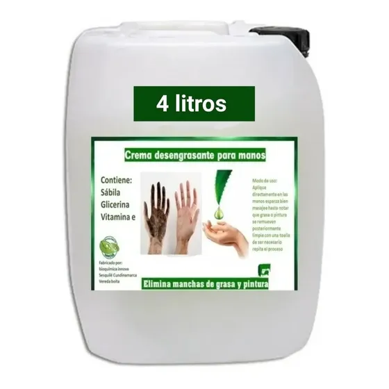 Crema Para Manos Limpiadora Grasa Y Pi - L a $24750