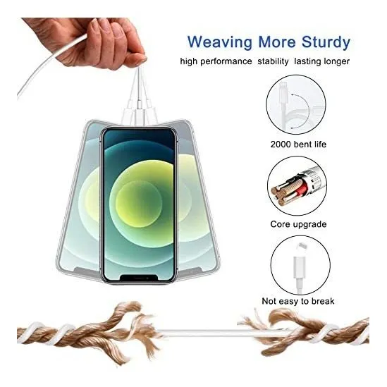 I Phone Cable Rapido Para Pro Max Xs Xr Plus Usb Power