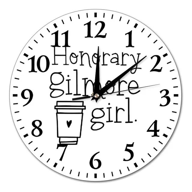 Reloj Pared Honorario Gilmore Girl Redondo Cristal Para