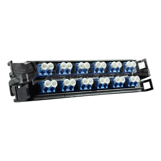 Panel De Fibra Optica 12 Puertos Lc Duplex 24 Monomodo Os2
