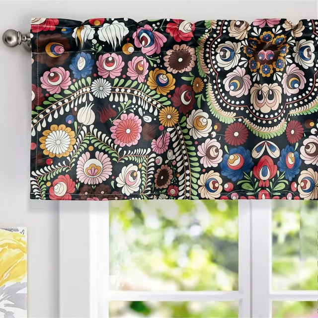 Cenefa Floral Bohemia Para Ventana 18  Largo Ramo Casa