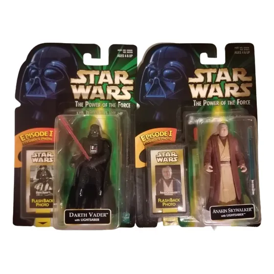 Star Wars Potf, Pack 2 Flashback Photo; Vader Y Anakin Nuevo