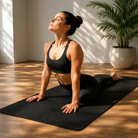 Tapete Yoga Pilates Exercício Eva Grosso 10mm 100x50cm Preto