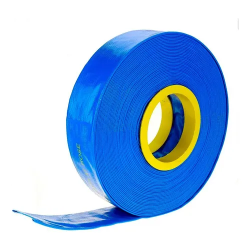 Manguera Plana 2 Pulgadas 4 Bar 100 Metros Riego Motobomba Color azul riego