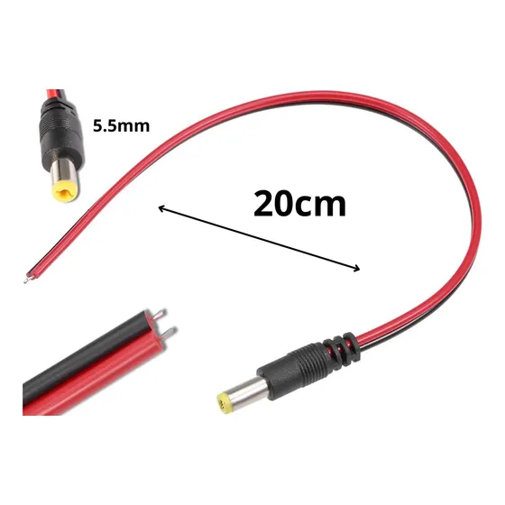 Cable De Alimentacion Dc Macho 5.5mm / Multiuso 254