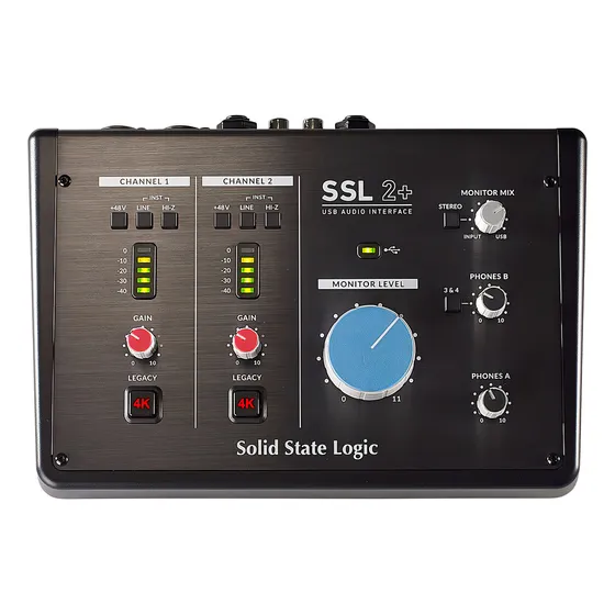 Interface de áudio Solid State Logic SSL 2+ Preto