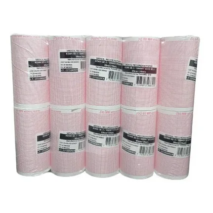 Rollo Papel Térmico P/ecg 80mmx20m (pack 10 Unidades)