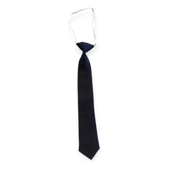Corbata Con Goma Largo 33  Pajarera Para Niños Azul Marino
