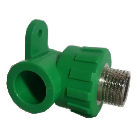 Pack 5 Codos Inserto Macho Con Soporte De Termofusion 20mm