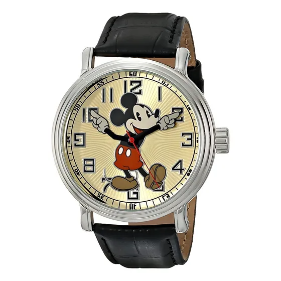 Reloj Hombre Disney Mickey Mouse Correa Piel 43 Mm Wds00007