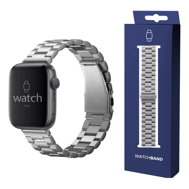 Pulseira Aço Inox Para Apple Watch 40 41 42 44 45 46 49mm