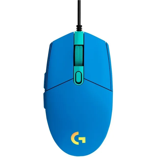 Mouse gamer de juego Alámbrico Logitech G Series Lightsync G203 azul