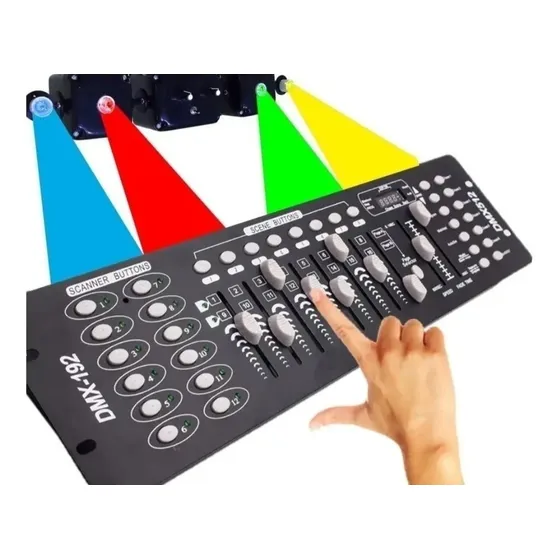 Mesa Dmx 512 Operator 1 Prof 240 Cenas Strobo Moving Canhão 127/220V
