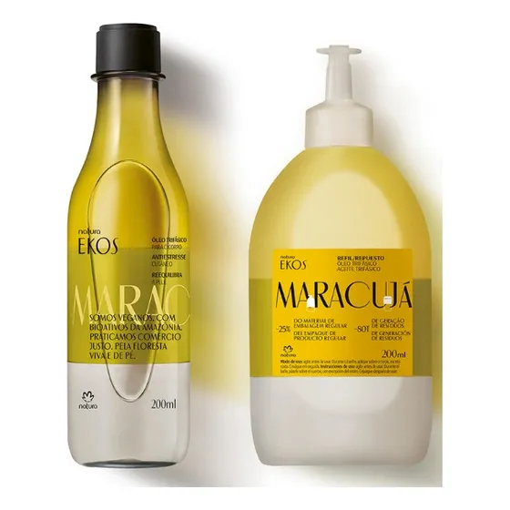 Combo Natura Ekos Maracujá Óleo Trifásico (regular + Refil)