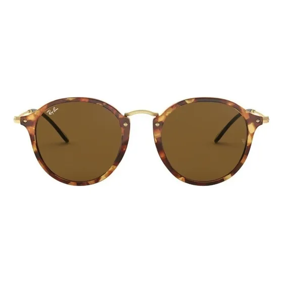 Gafas de sol Ray-Ban Round talle M armazón marrón y lente marrón