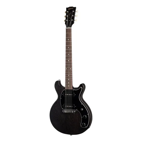 Guitarra elétrica Gibson Modern Collection Les Paul Special Tribute DC de mogno worn ebony laca nitrocelulósica acetinada com diapasão de pau-rosa