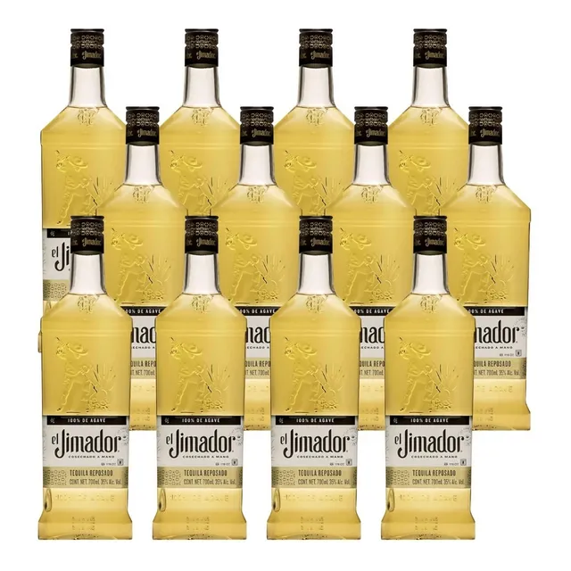Caja De 12 Tequila El Jimador Reposado 700 Ml