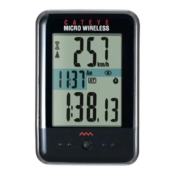 Ciclocomputador Cateye Micro Wireless Mc-200wk Inalambrico 