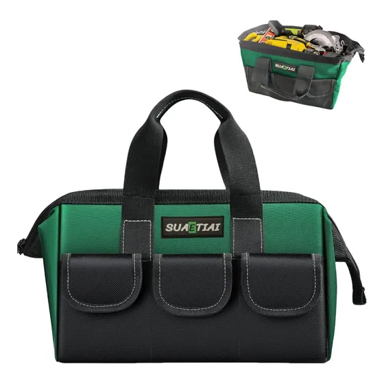 Bolsa De Herramientas 33 Cm Boca Ancha Impermeable Múltiples