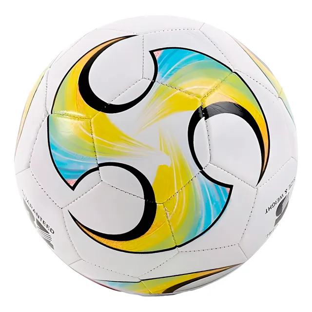Balon Futbol Soccer No. 5 Laminado Color Amarillo azul y blanco