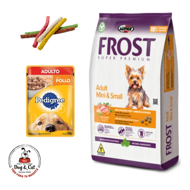 Alimento Perro Frost Adulto Raza Pequeña 10kg + Regalos!!
