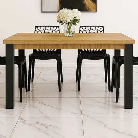 Set Vintage Mesa De Jantar 120x90 + 4 + Cadeiras Gruvyer