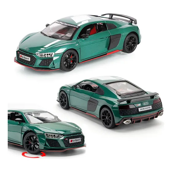 2022 Audi R8 Gt V10 Quattro Miniatura Metal Supercoche 1/24