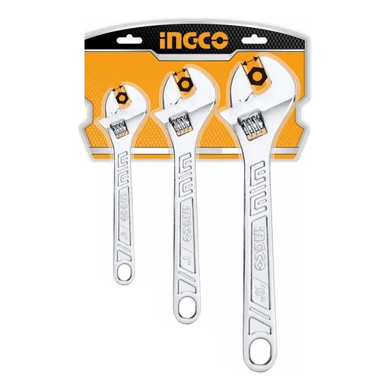 Set X 3 Llaves Francesas Super Select Ingco Hadwk031