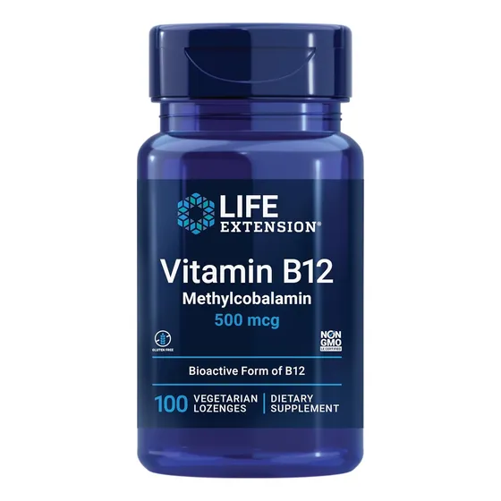 Suplemento Vitamina B12 Metilcobalamina 500mcg Life Extensio